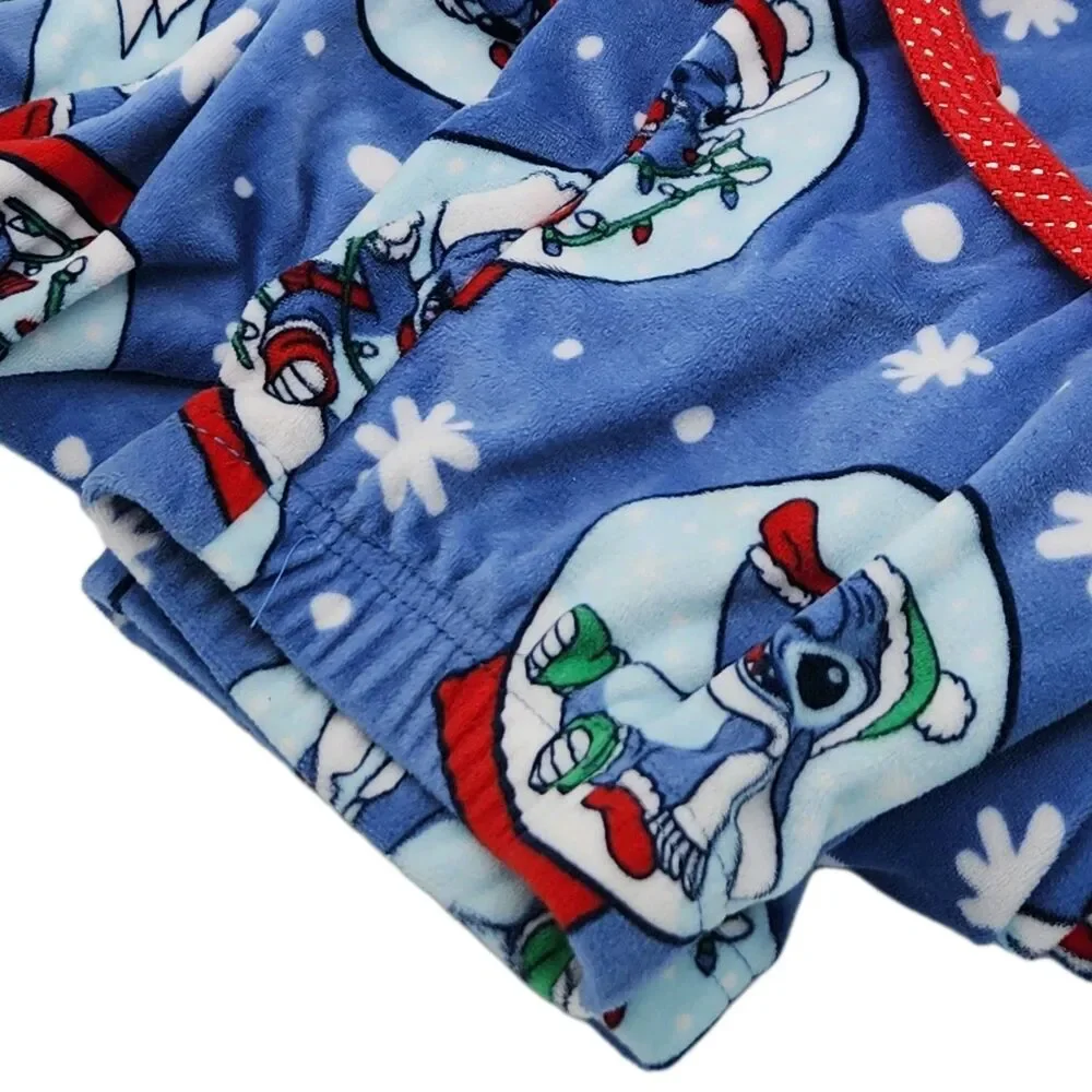 Disney Stitch Women's 2XL 18/20 Stitch Snow Globe Lounge Pants - Picture 11 of 15